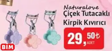 NATURALOVE ÇİÇEK TUTACAKLI KİRPİK KIVIRICI